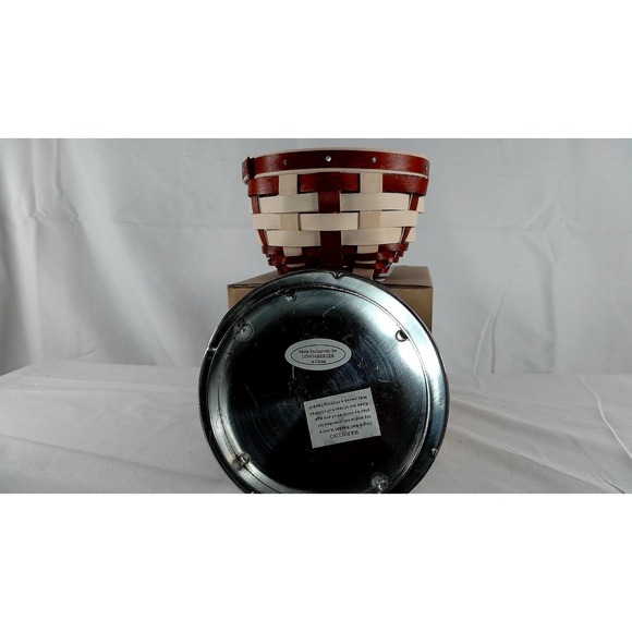 Longaberger Little Things Basket Set with Jingle Bell Topper- NEW - Picture 4 of 14